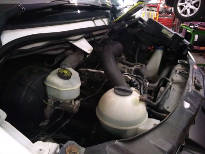 Repairing Van on ramp